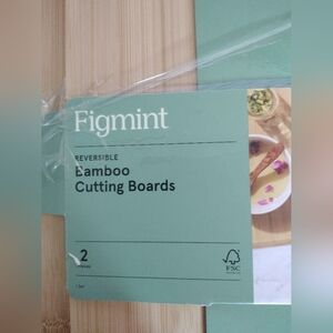 Figmint Reversible Bamboo Cutting Boards 2 Pack